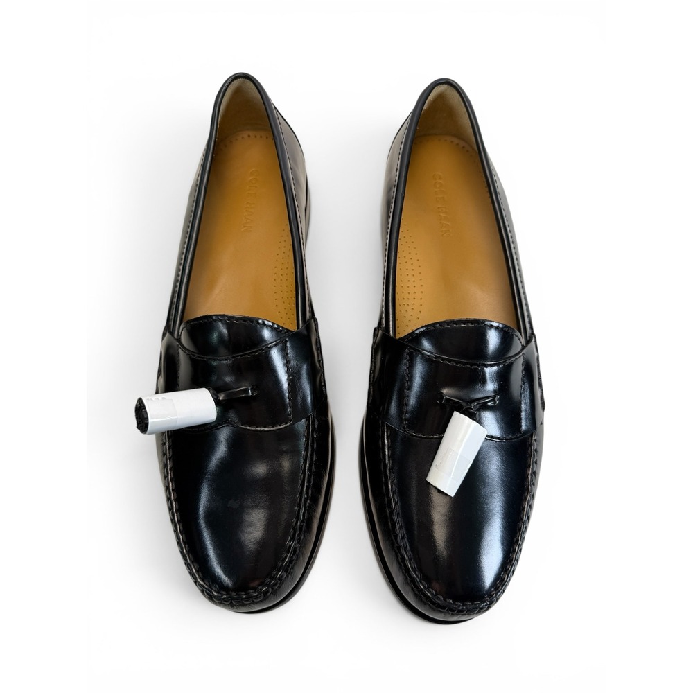 Cole Haan Pinch Tassel Loafers Mens 13 D Black Leather Dress Shoes 03506 New